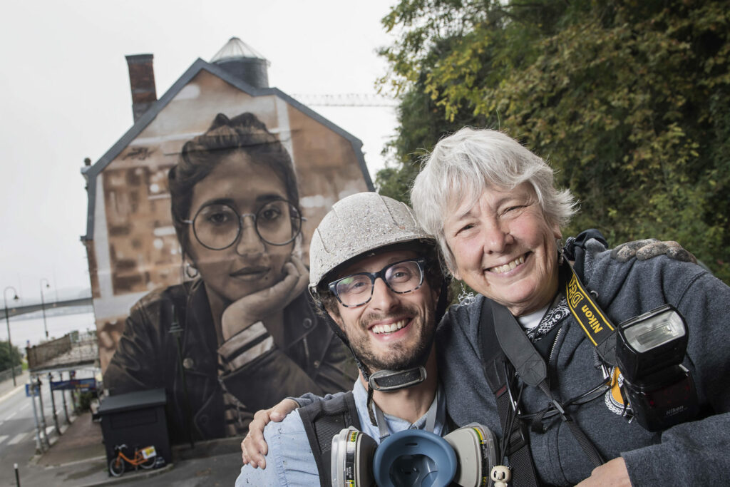 Point de Vue - Streetartvestival in Bayonne, France, in October 2018.
#muralart #pdvstreetartfest #pointdevue #bayonne  #IamNika #nikongirlz   
@pdvstreetartfest                      
photo by Nika Kramer @nikakramer